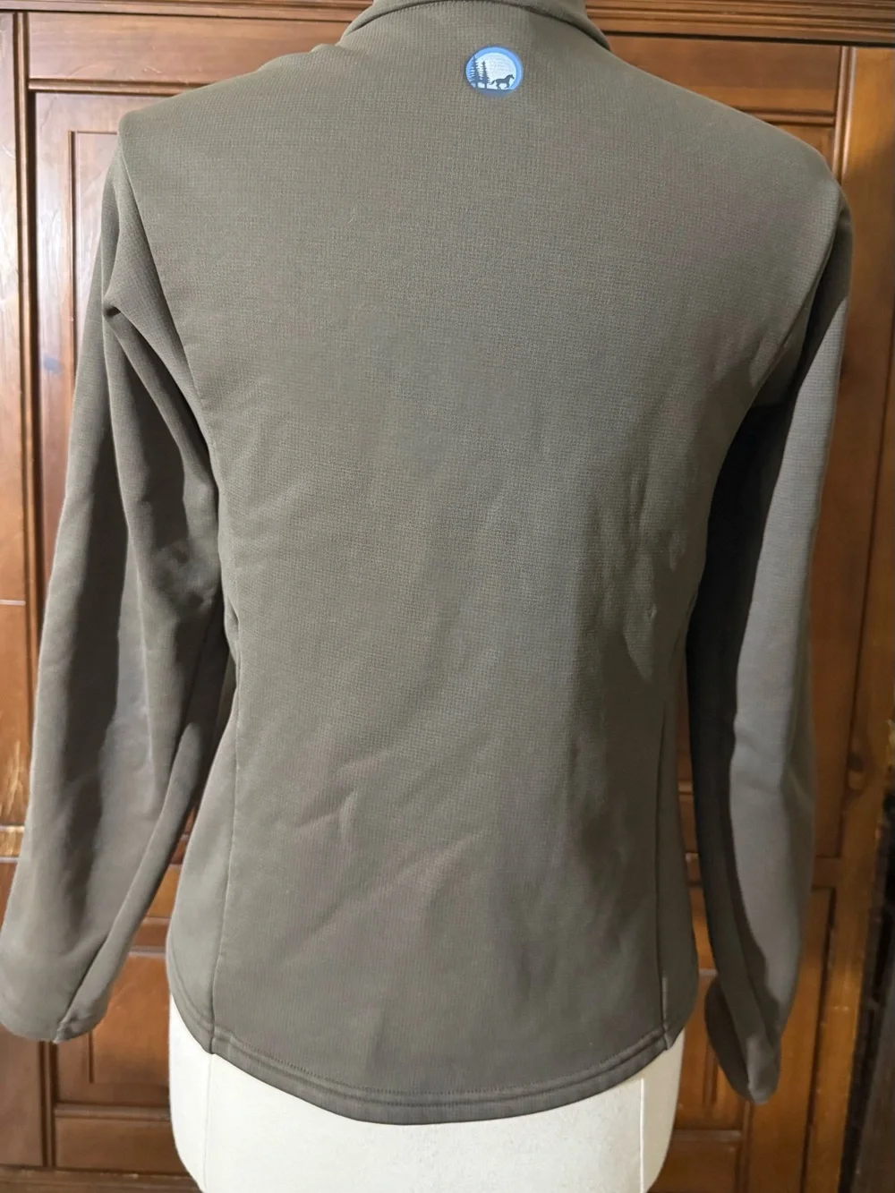 Irideon Women’s Medium Olive Green Full Zip Performance Jacket Mock Neck